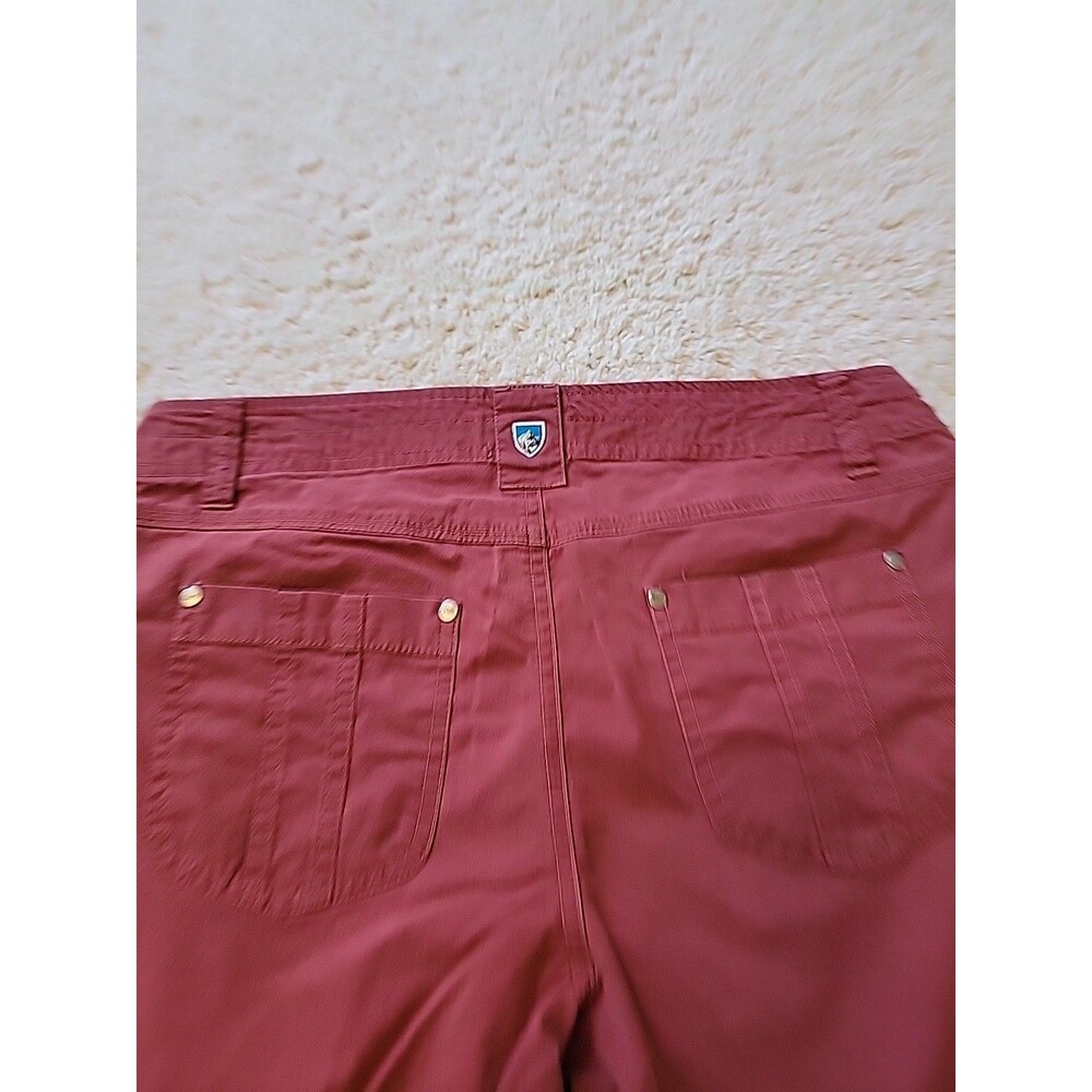 Kuhl Womens Shorts Size 8 Chino Maroon - Picture 4 of 8